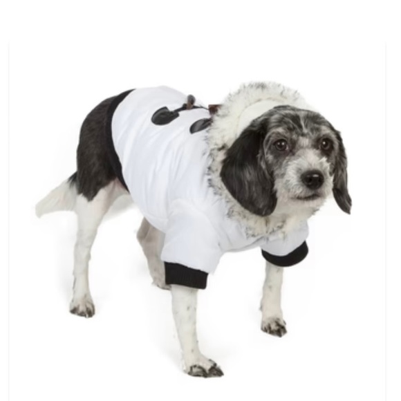 Pet Life Other - Classic metallic parka with removable zip hood
